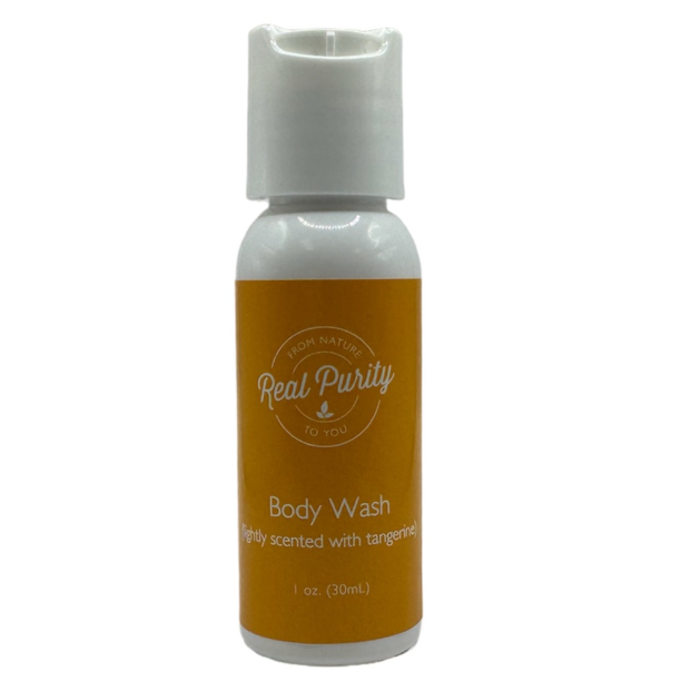 Shop Real Purity's Tangerine Body Wash Online (Travel Size) Real Purity