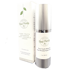 Real Purity Pure Youth Advanced Anti-Wrinkle Cream and box.