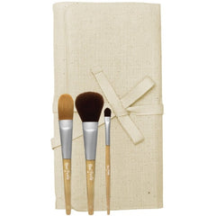 Makeup Brush Kit (Roll-up Bag and 5 Brushes)